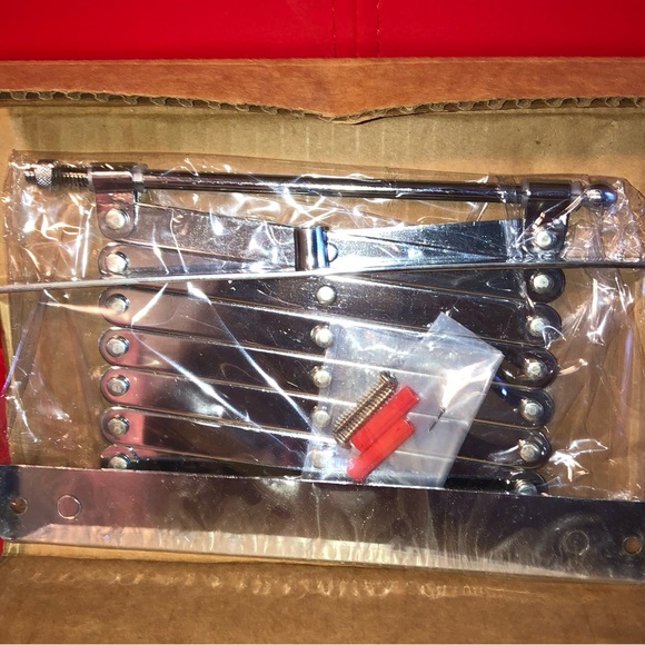 Vintage Mid Century Accordion Wall Mount Pivoting Make up New / Box Mirror 8 X 6 - Picture 6 of 10